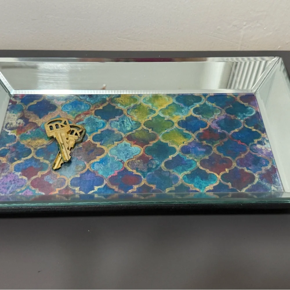 Elegant Multicolor Decorative Tray